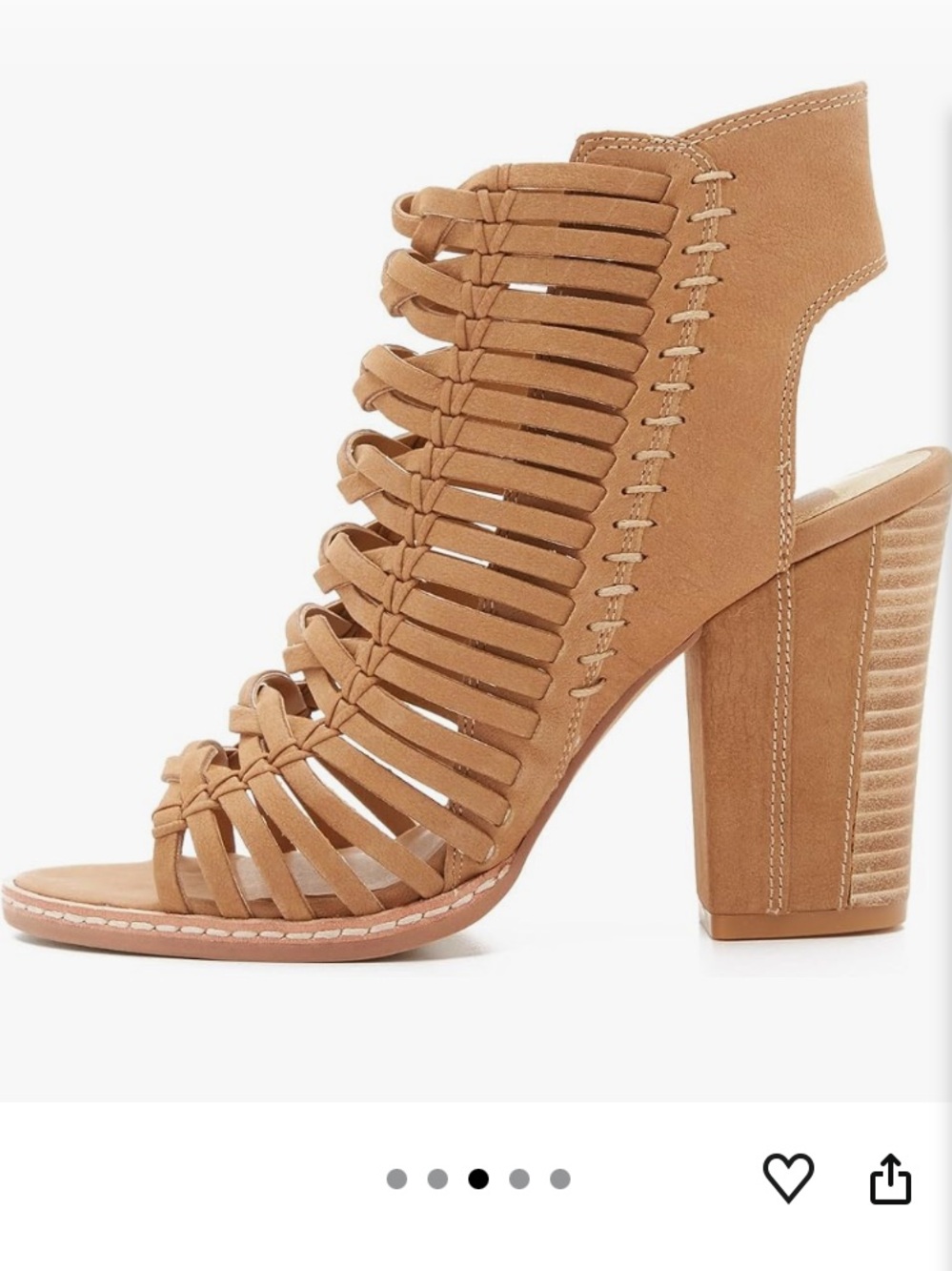 Dolce Vita Amina Leather Caged Sandal Size 8 - Picture 3 of 7
